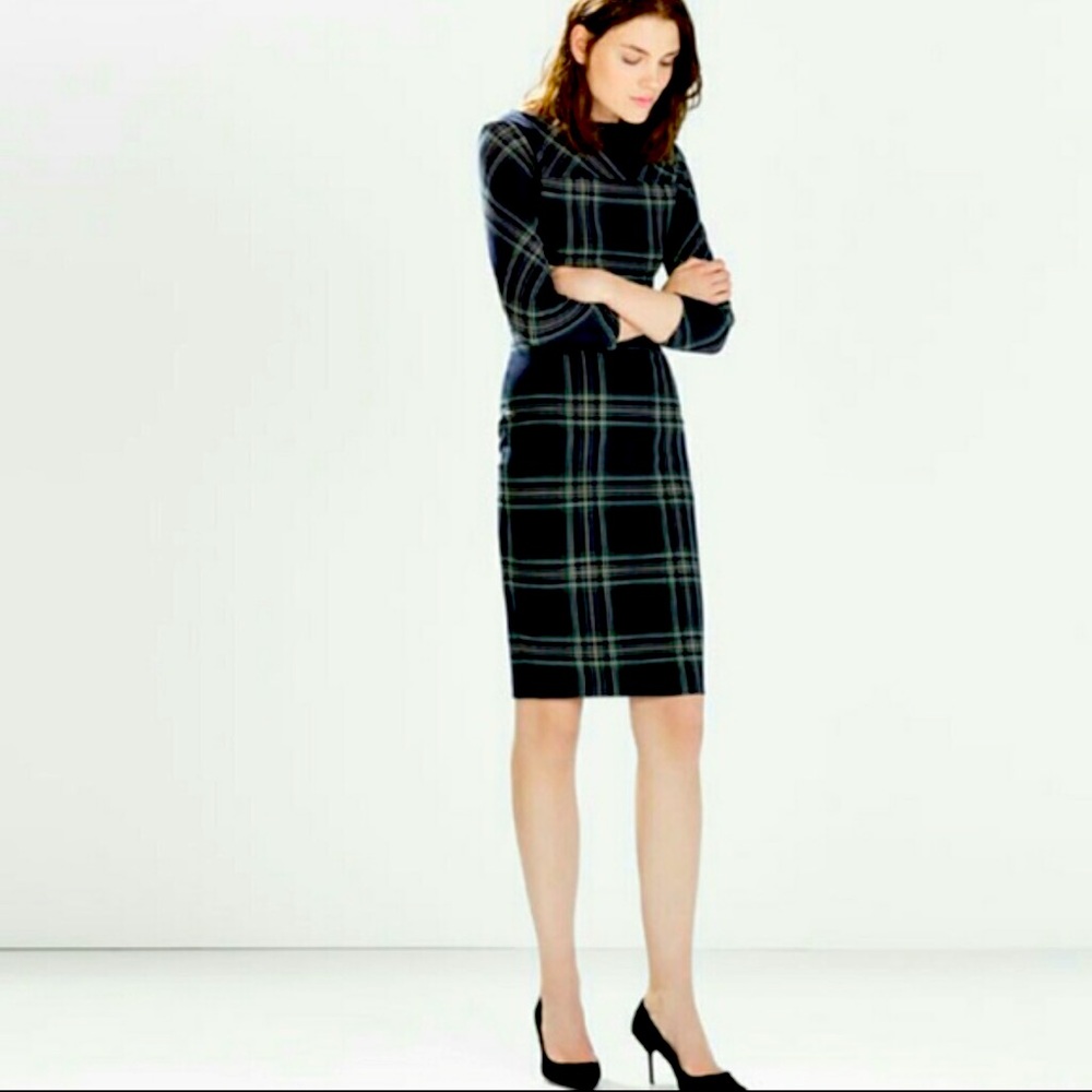 Zara Checked Shift Dress